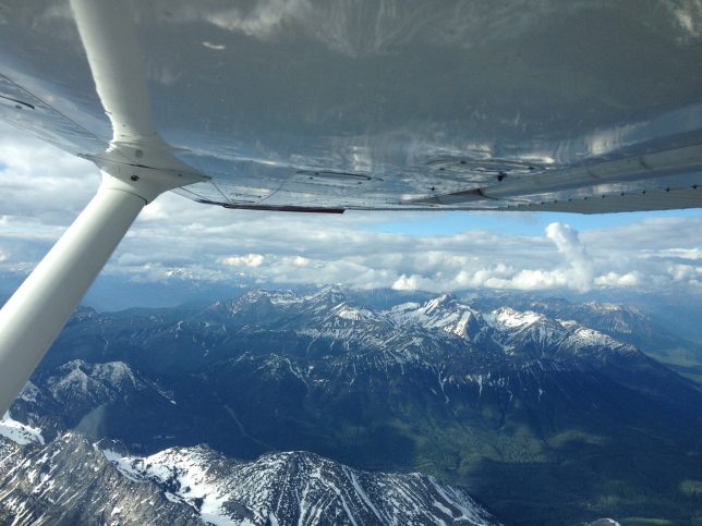 Traversée des Rocheuses canadiennes en Cessna 172